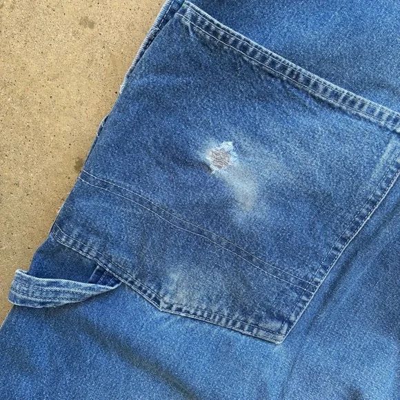 Vintage OshKosh B'Gosh Denim Overalls Size 38 Made in USA Sanforized